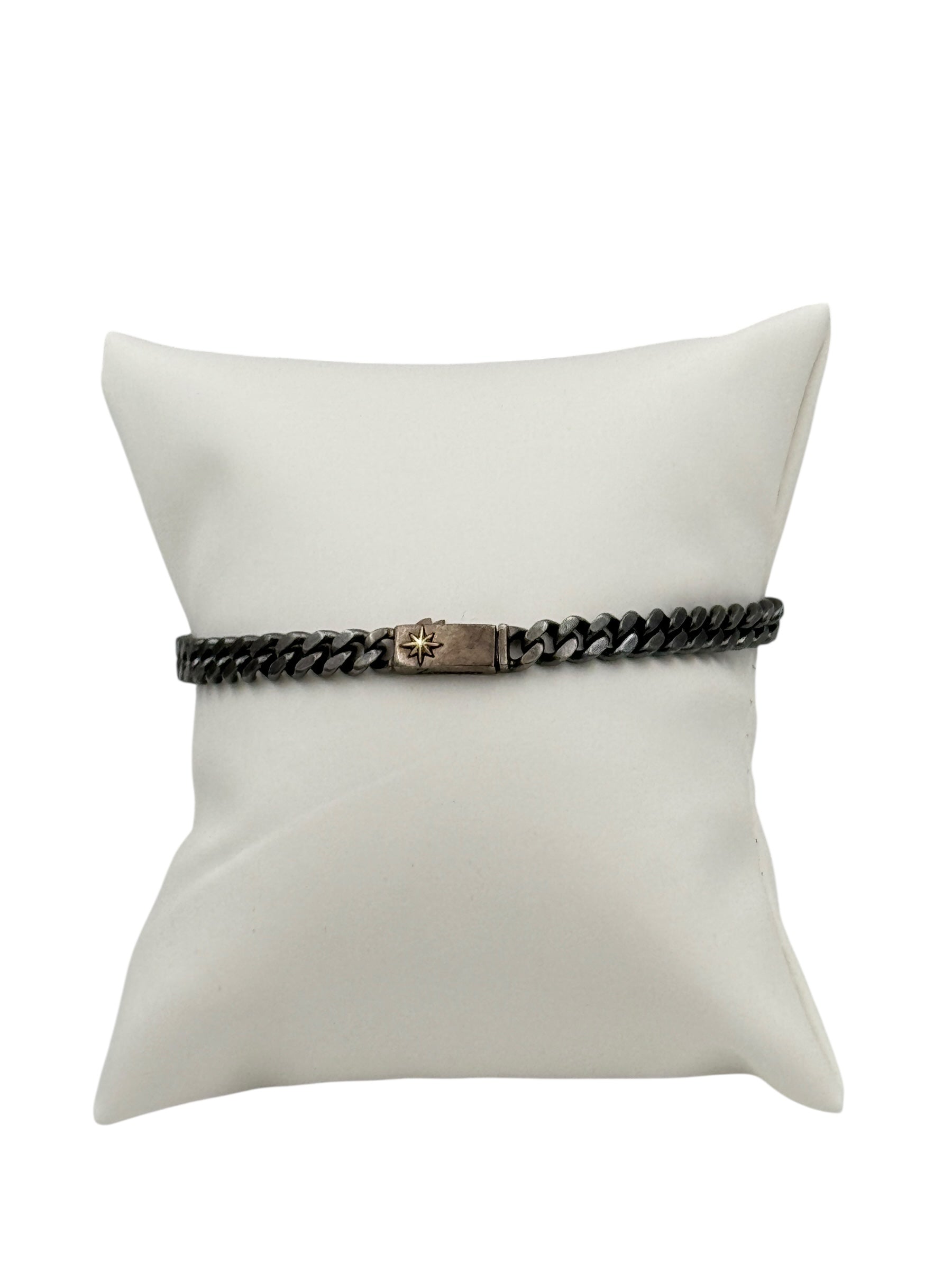 Bracciale Zancan da uomo in argento brunito, collezione Cosmopolitan - EXB659-N