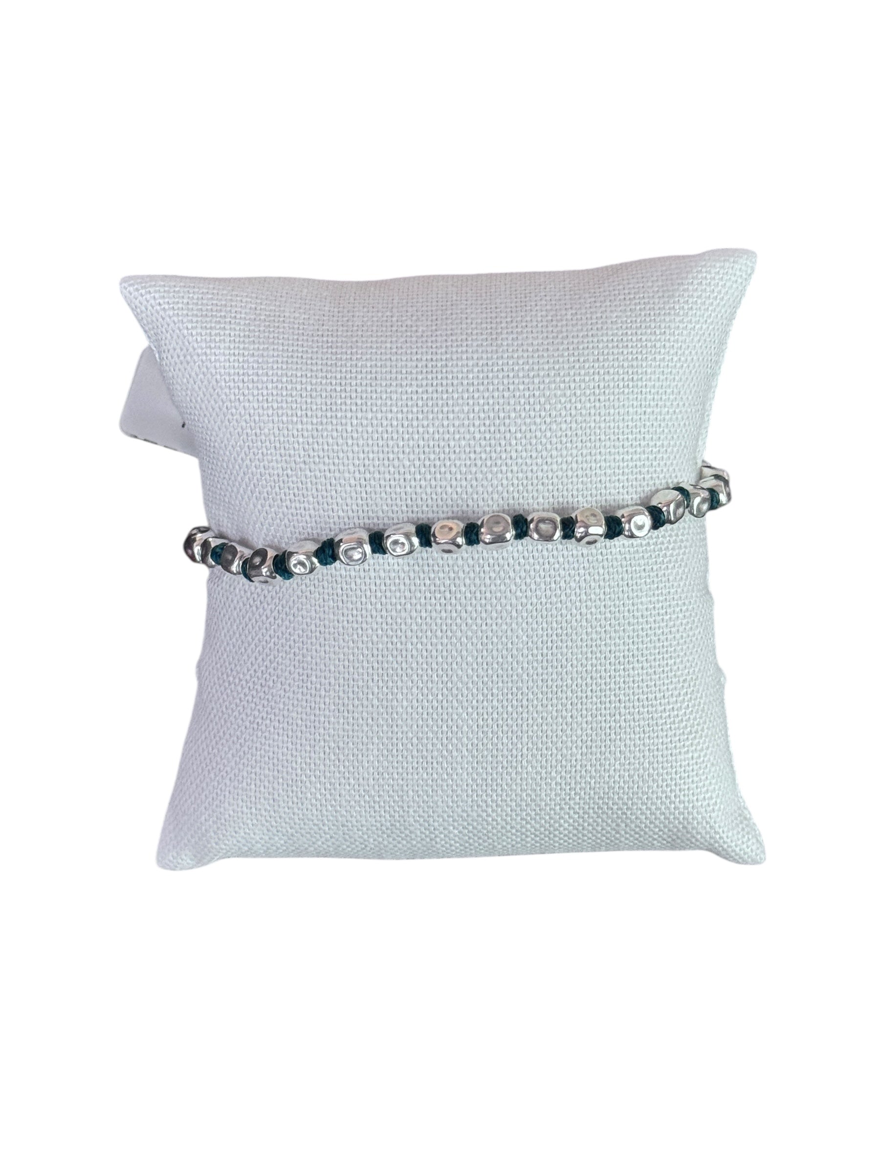 Bracciale Spadarella corda in argento e nylon, unisex, color verde gucci - SPBR636-verde gucci