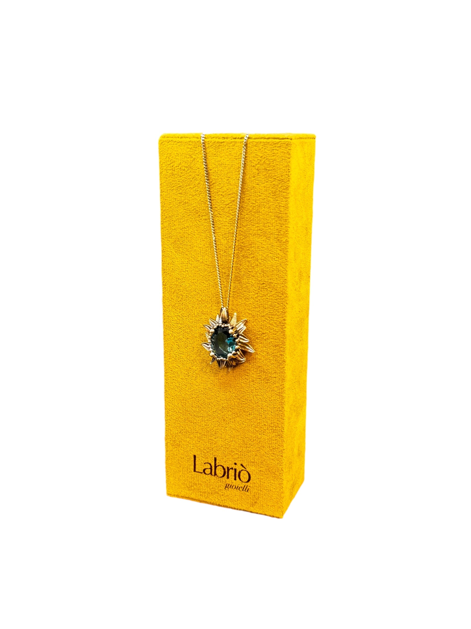 LABRIOLA MARGHERITA SILBERKETTE MIT CEYLONBLAUEM QUARZ - 2231