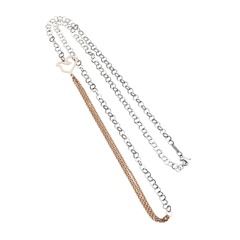 Chantecler Halskette aus 18 Karat Weiß- und Roségold – 29057