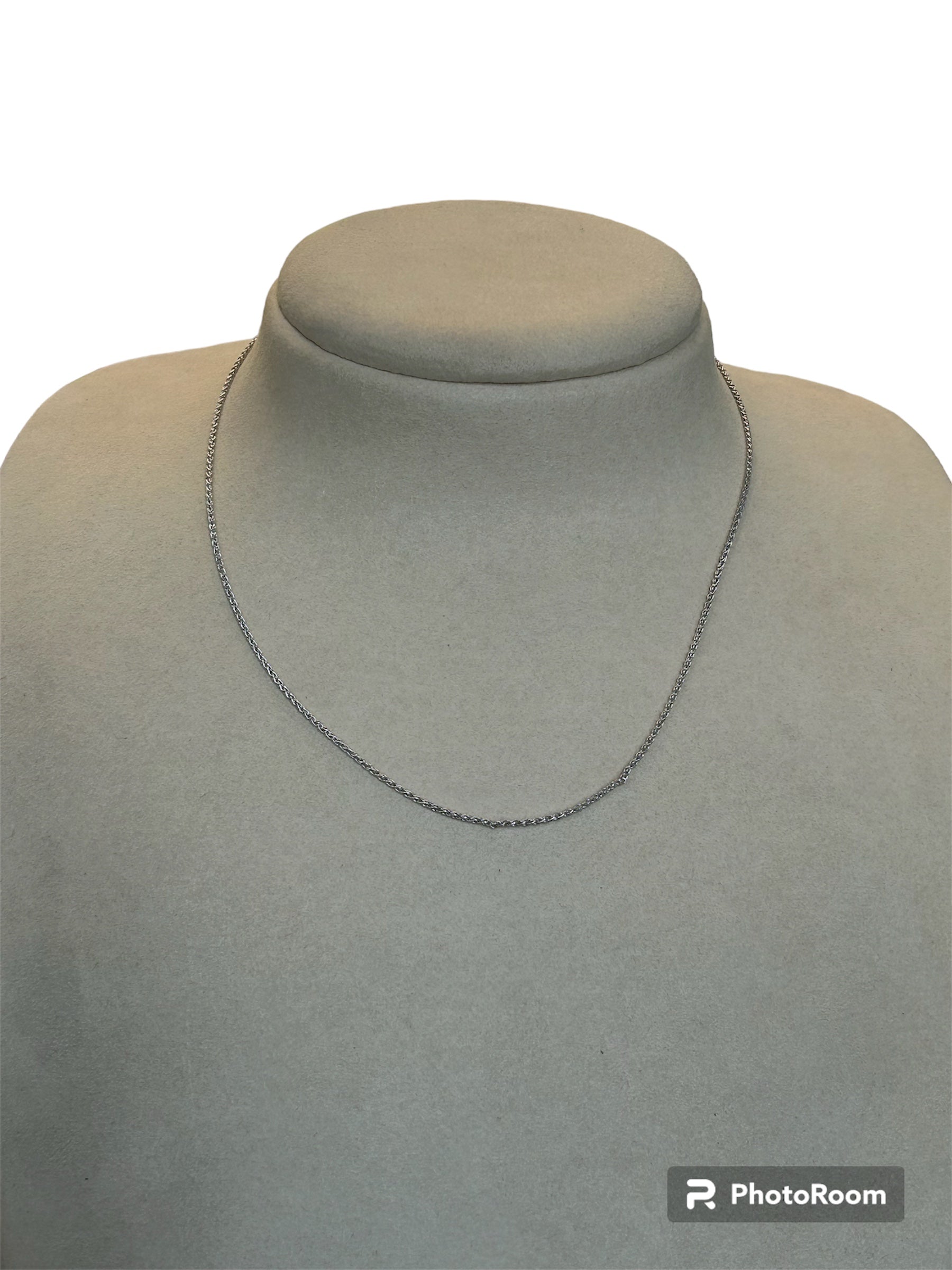 Halsband aus 9 Karat Weißgold – 17593