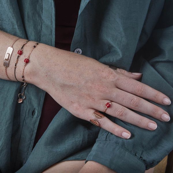 BRACCIALE FILO NYLON COCCINELLA - BFCOC