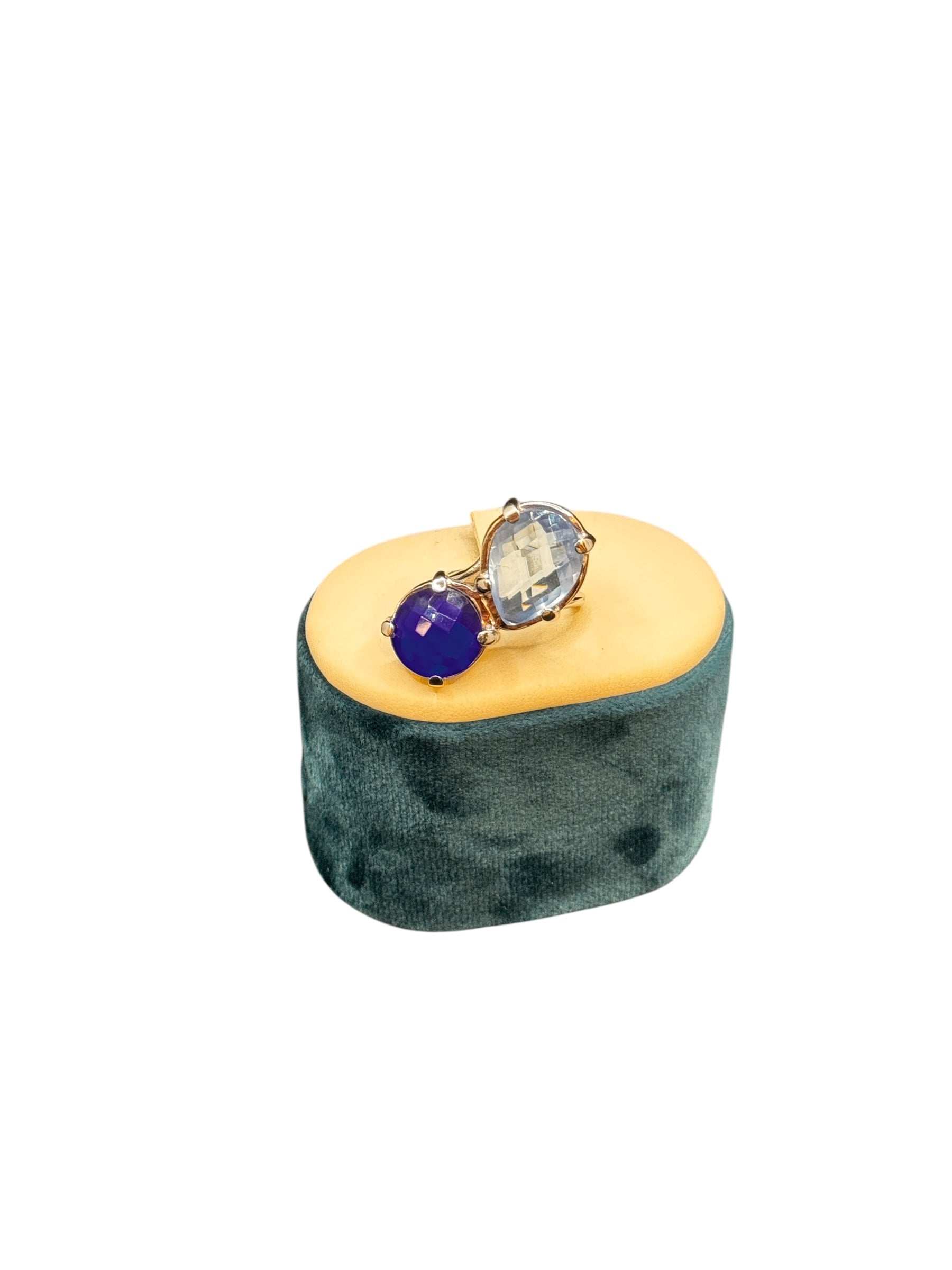 Labriola Silberring mit blauem Spinell und Aquamarinsteinen – AG1041/B