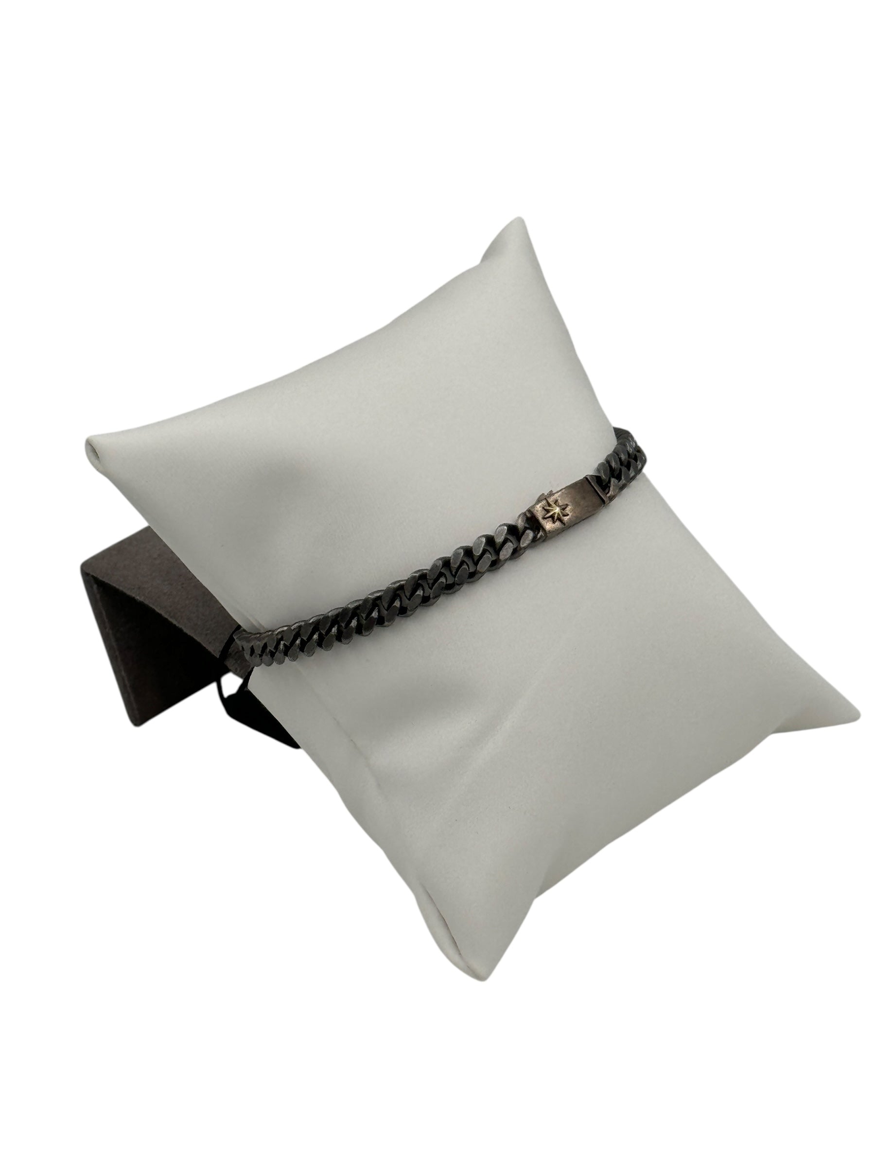 Bracciale Zancan da uomo in argento brunito, collezione Cosmopolitan - EXB659-N