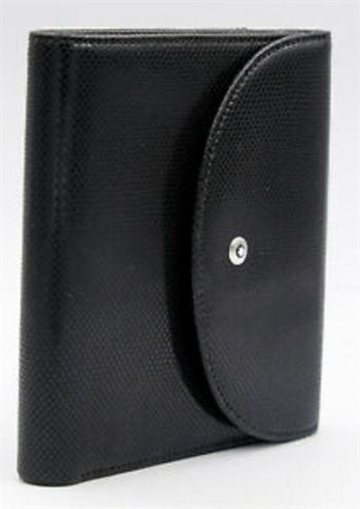 Boheme Damen-Geldbörse aus perlschwarzem Leder – 106782