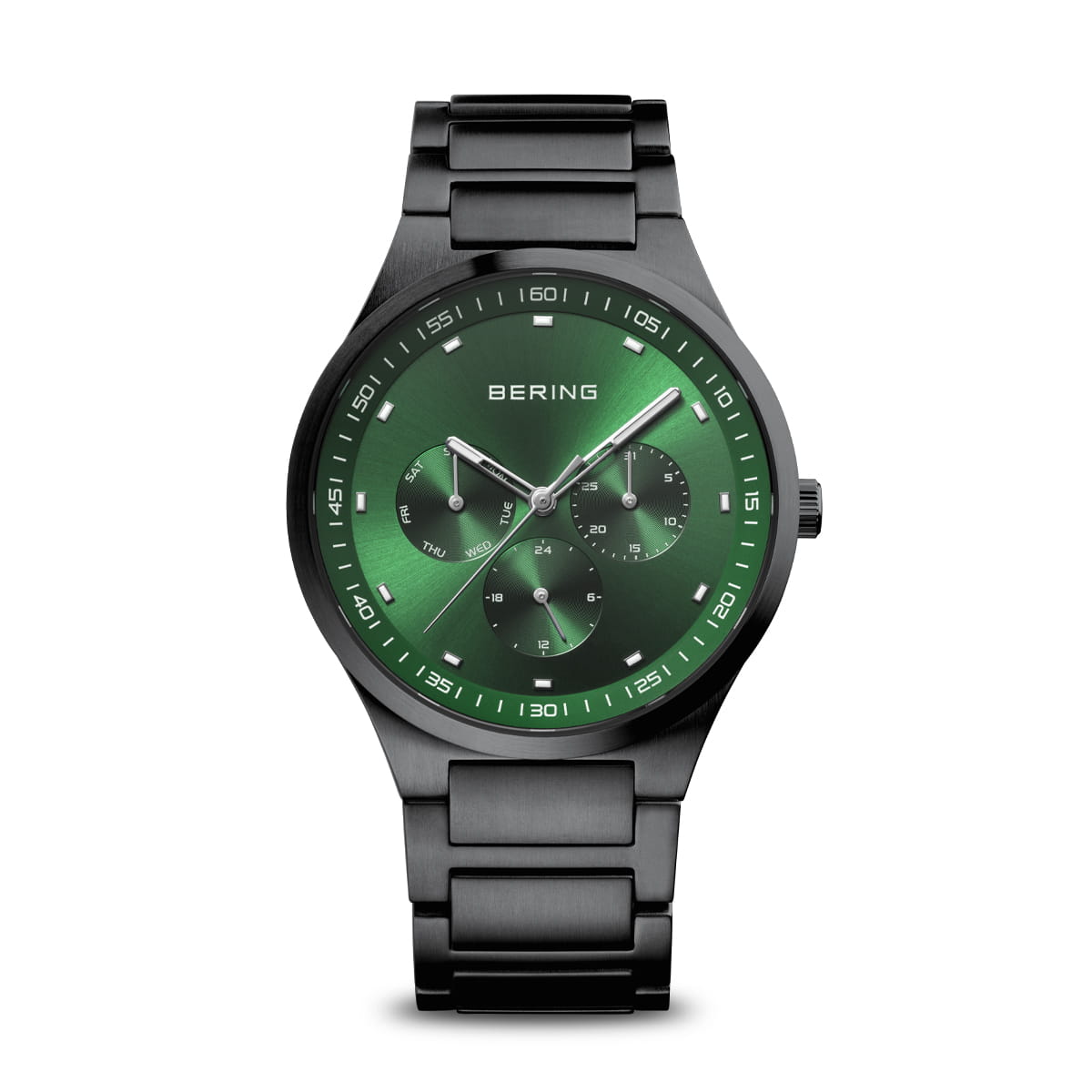 Bering Classic Herrenuhr | Gebürstetes Schwarz, 40 mm | 11740-728