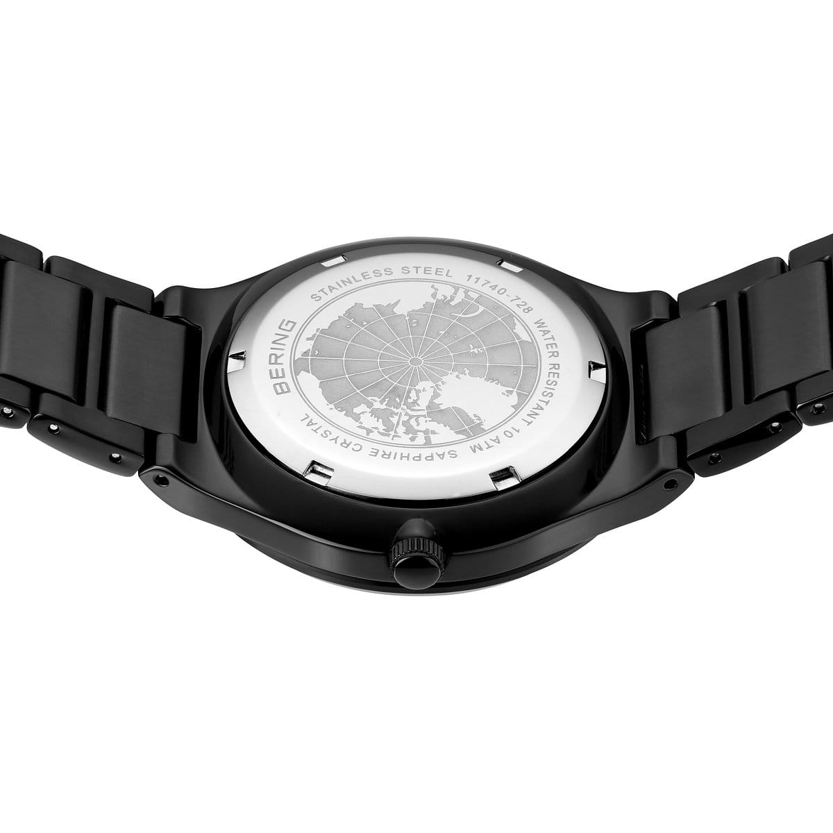 Bering Classic Herrenuhr | Gebürstetes Schwarz, 40 mm | 11740-728