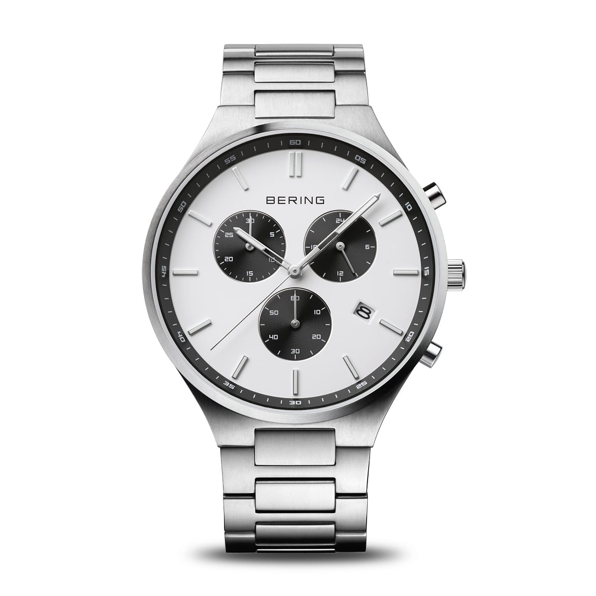 Titan Chrono | argento spazzolato | 11743-704
