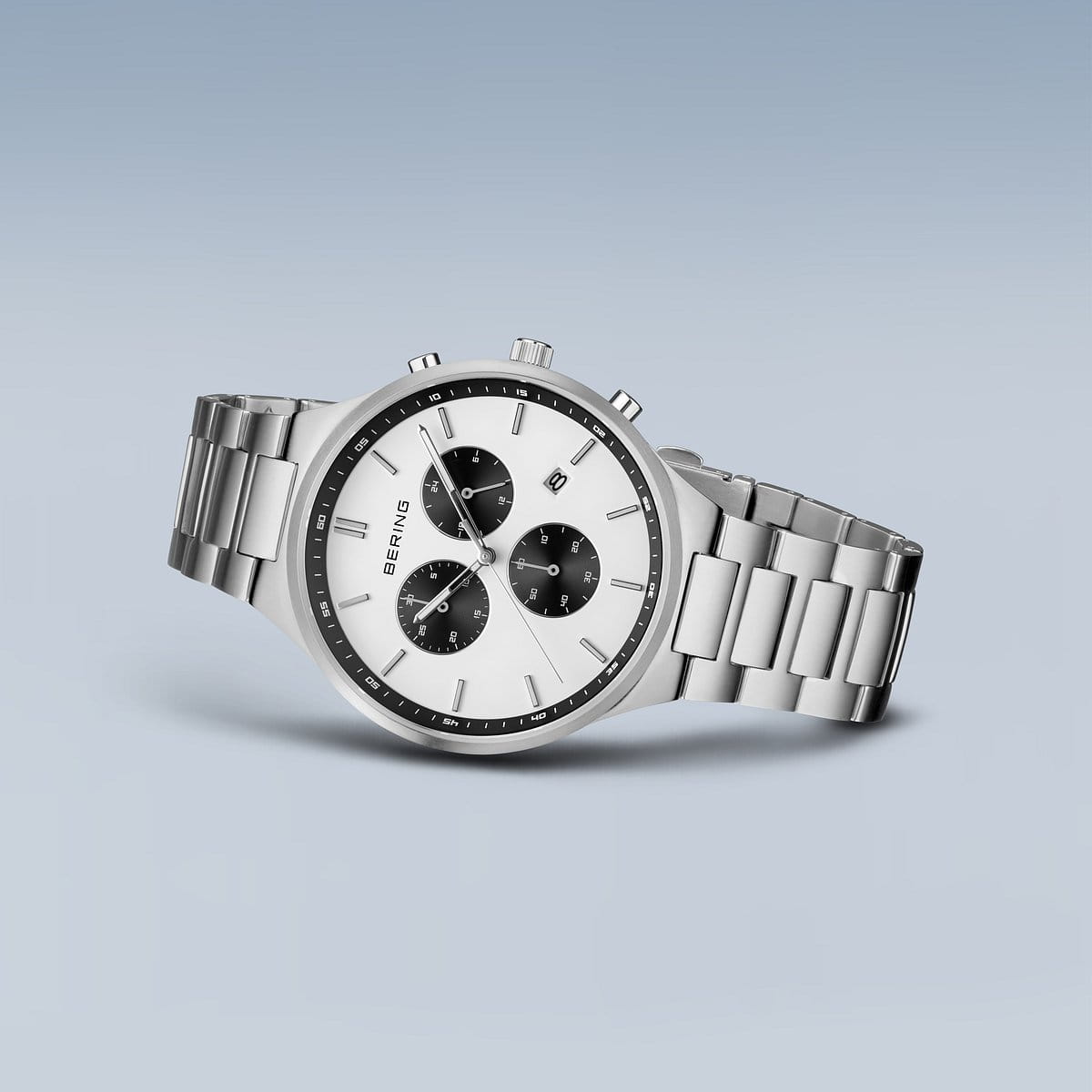 Titan Chrono | argento spazzolato | 11743-704