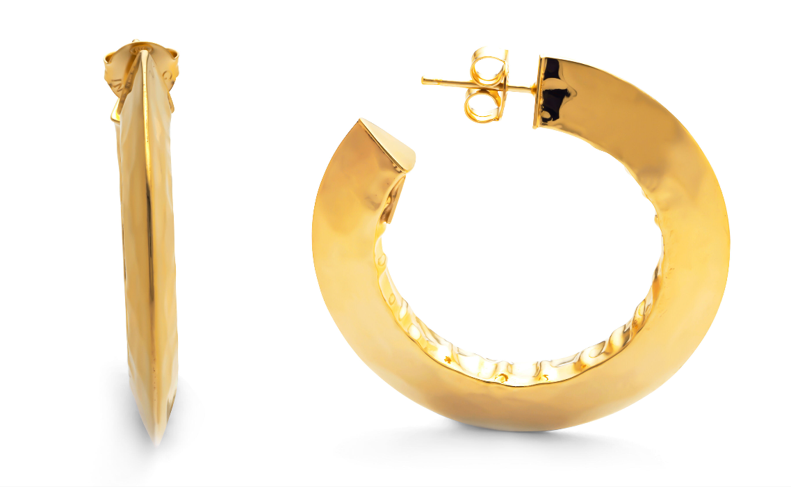 Orecchini Giovanni Raspini in argento dorato blade medi - 11784