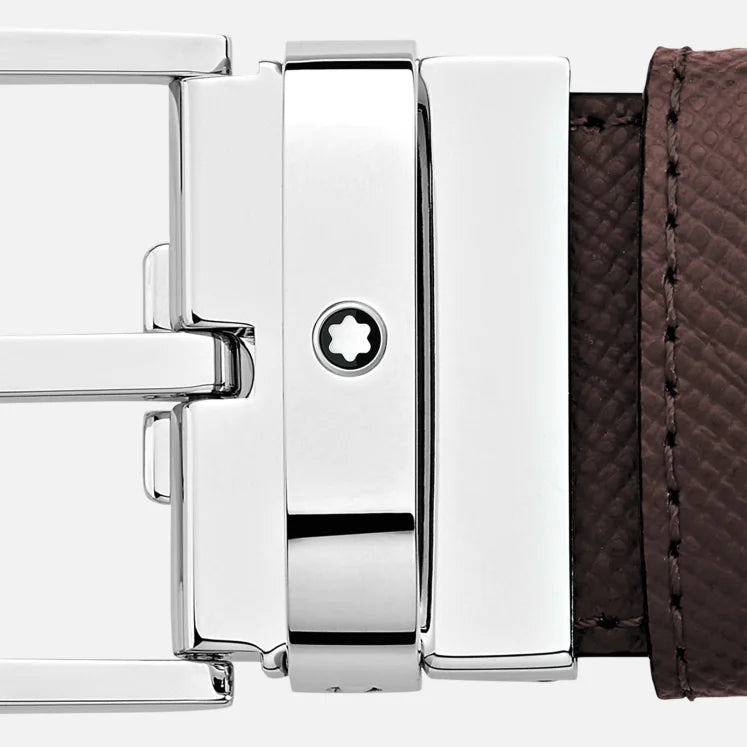 MONTBLANC Reversible Black/Brown Leather Belt 35mm - 118436
