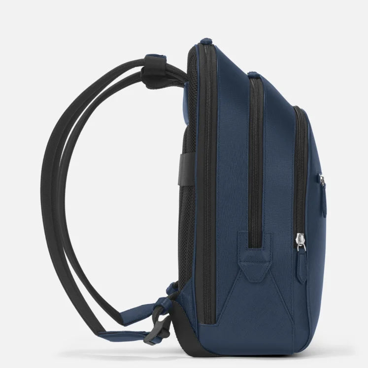 ZAINO MEDIO CON 3 SCOMPARTI MONTBLANC BLU SARTORIAL - 131716