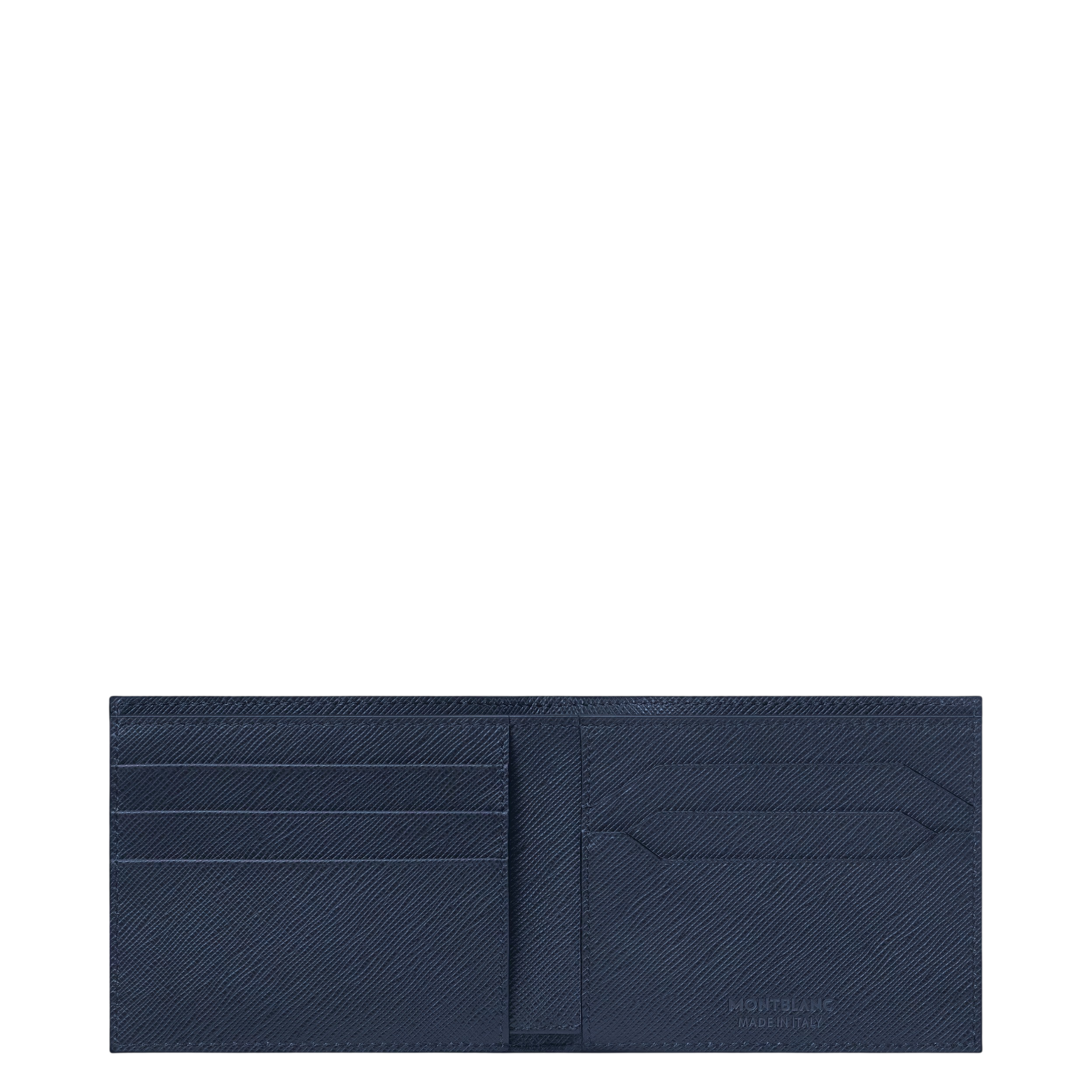 Portacarte Montblanc 6 Tasche in Pelle Sartorial, colore Blu inchiostro - 131721