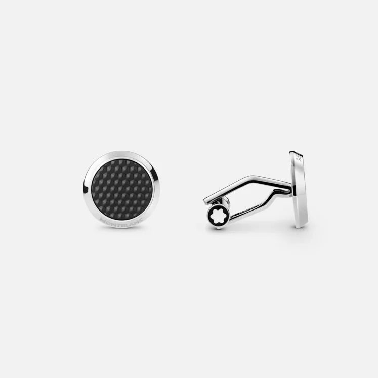 MONTBLANC GEMELLI MEISTERSTÜCK con Inserti in Lacca con Motivo Esagonale - 132976