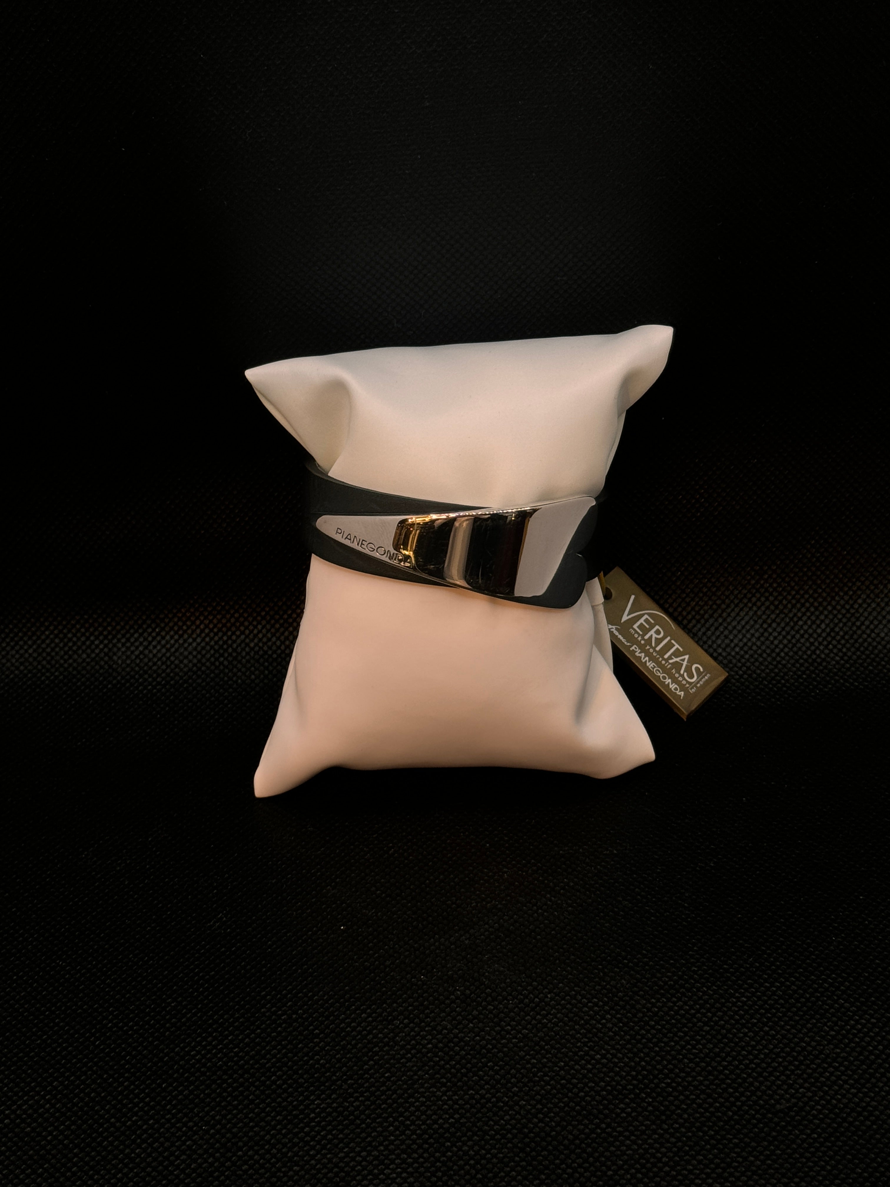 Pianegonda Silberarmband, Veritas Kollektion, in Leder und Silber - BA010532