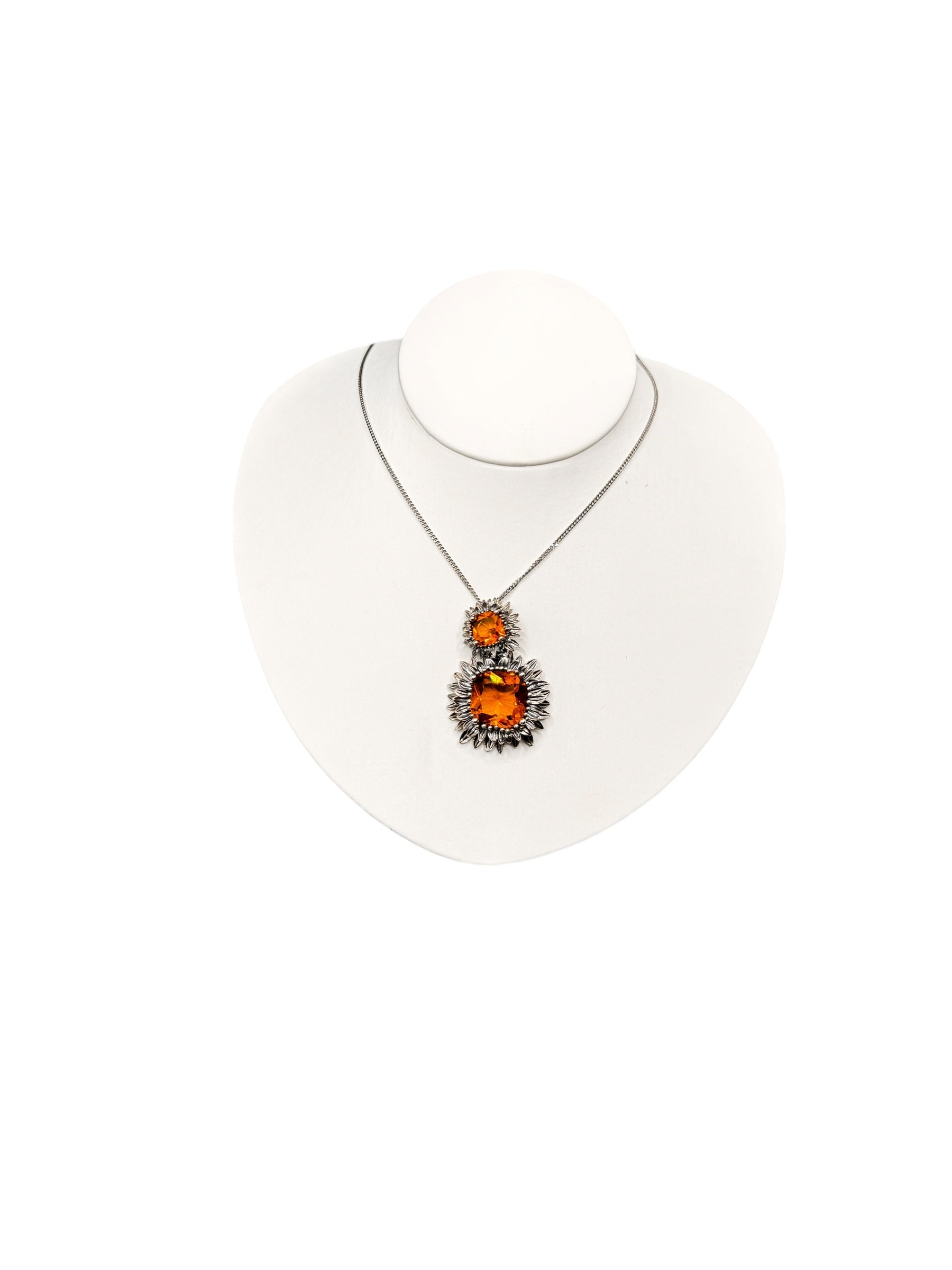 LABRIOLA MARGHERITA SILBERKETTE MIT GELBEM CITRINQUARZ - 2241