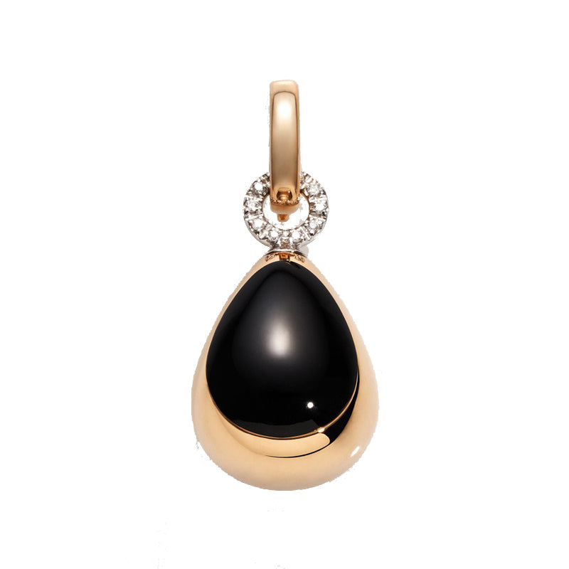 Anhänger der Chantecler Capriful-Kollektion aus 18 Karat Roségold, Onyx und Diamanten – 36002