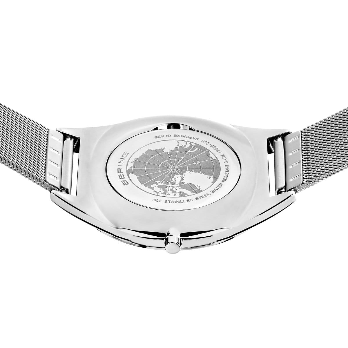 Bering Ultra Slim Unisex Uhr | Glänzendes Silber, 39 mm | 17039-000