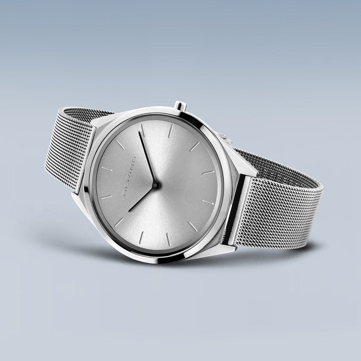 Bering Ultra Slim Unisex Uhr | Glänzendes Silber, 39 mm | 17039-000