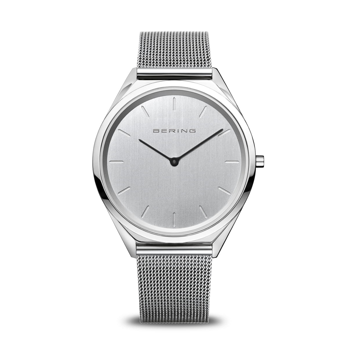 Bering Ultra Slim Unisex Uhr | Glänzendes Silber, 39 mm | 17039-000