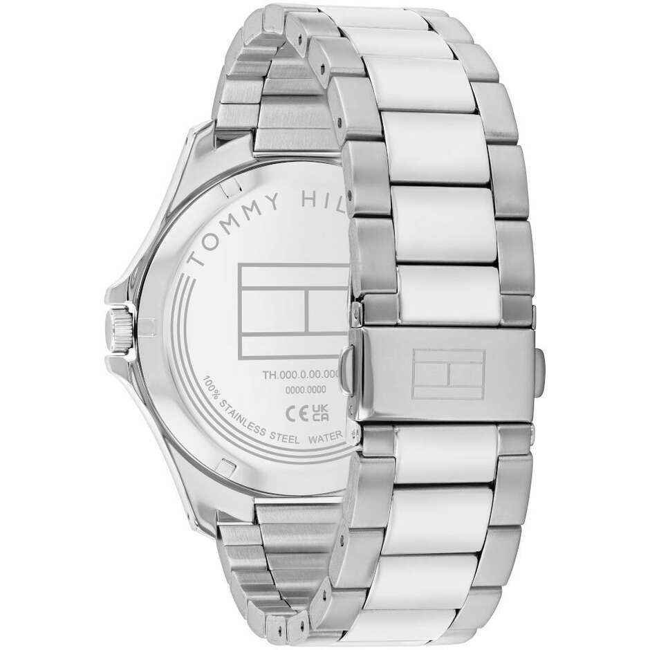 Tommy Hilfiger Herrenuhr, Bruce Collection, blaues Zifferblatt, 43 mm – 1710670