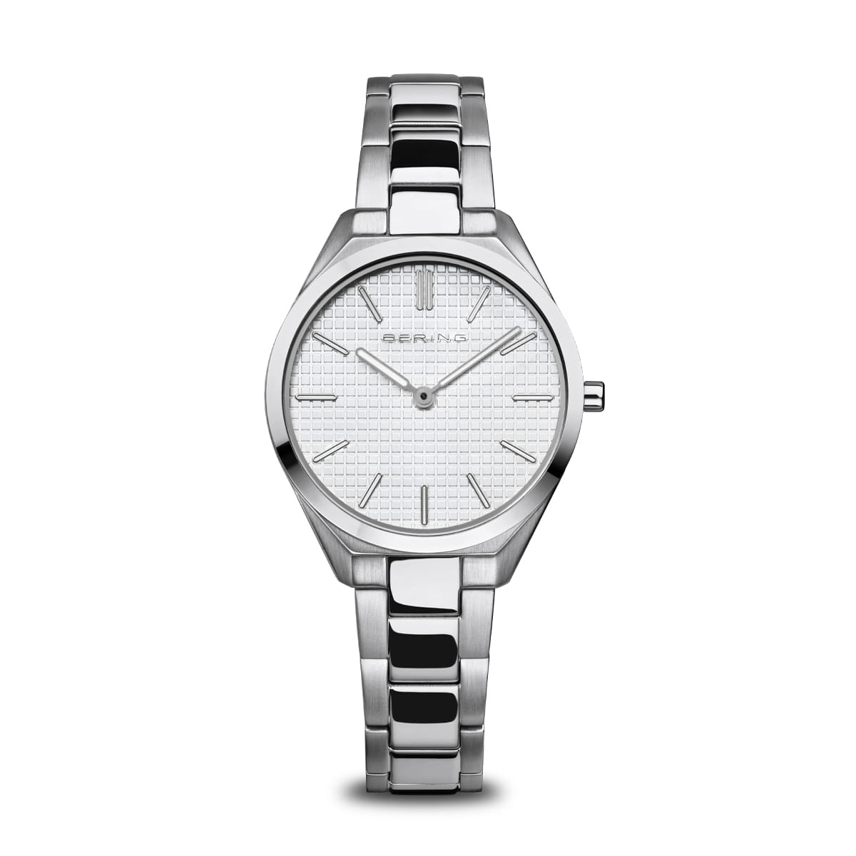 Bering Ultra Slim Damenuhr | Poliertes/Gebürstetes Silber, 31 mm | 17231-700