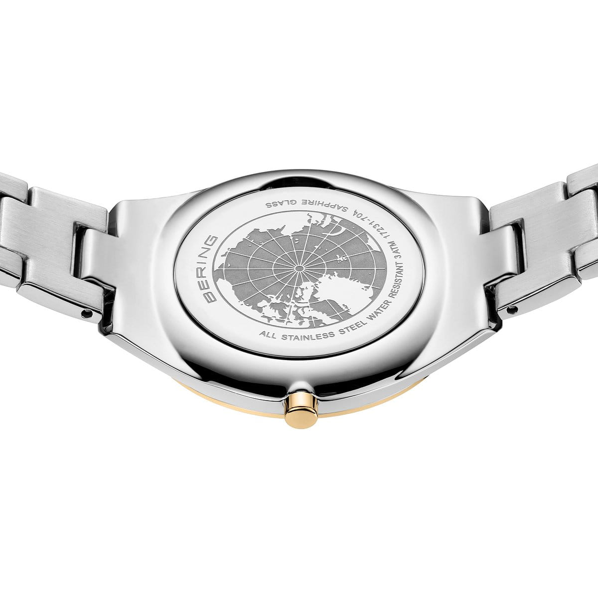 Bering Ultra Slim Damenuhr | Silber/Hell/Gebürstetes Gold, 31 mm | 17231-704