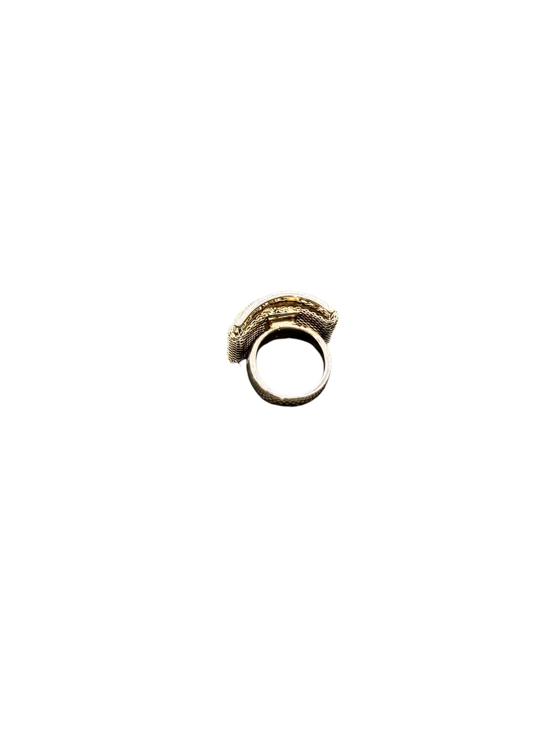 Pianegonda women's silver ring with hammered effect on the head - AA010089
