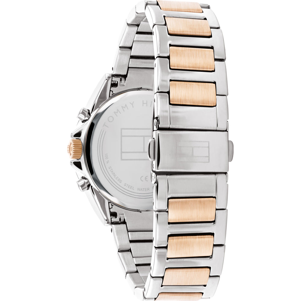Orologio Tommy Hilfiger Silver ladies con cristalli e Day-Date, collezione Kennedy, versione oro, 38mm - 1782387