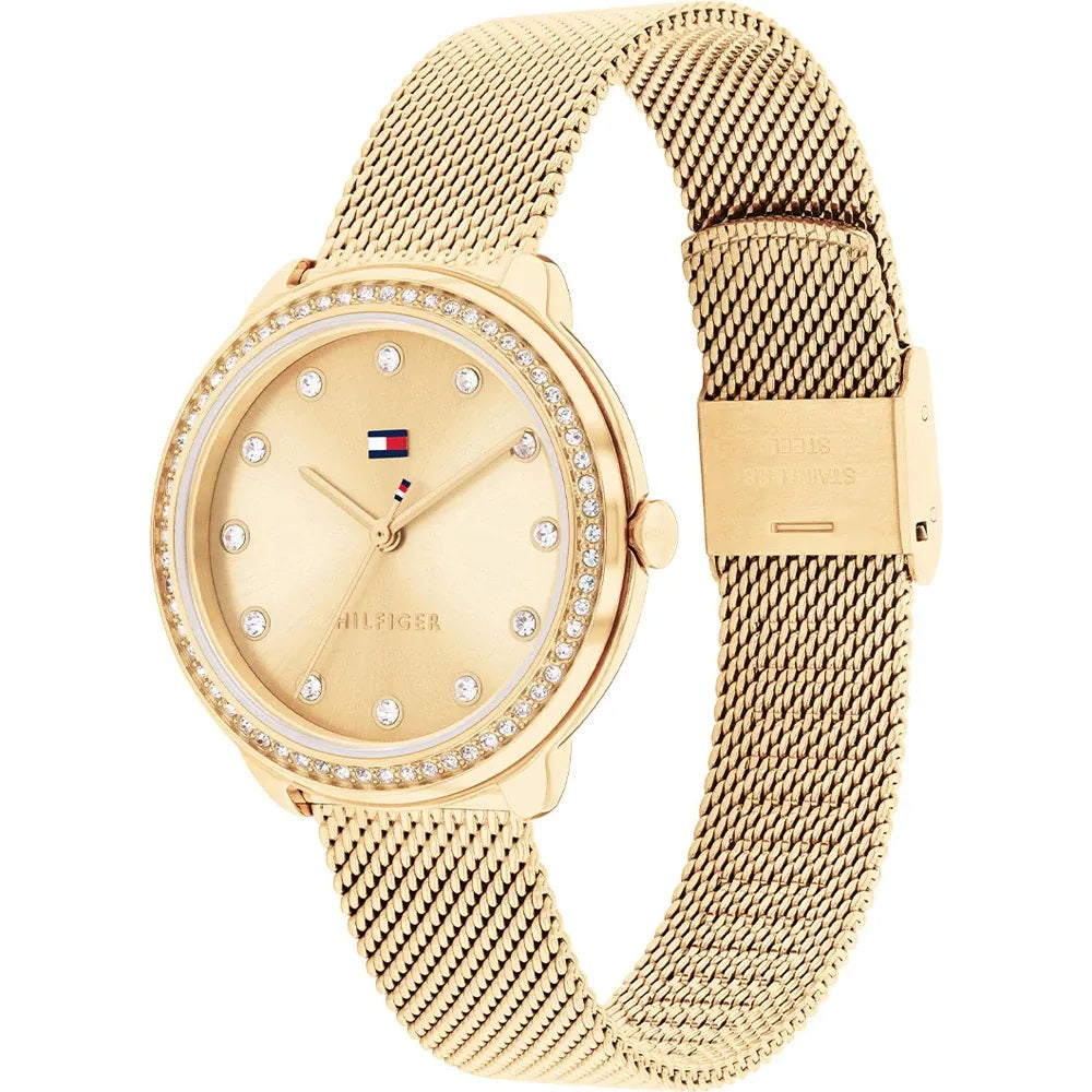 Orologio da donna Tommy Hilfiger, COLLEZIONE Demi, quadrante e cinturino dorato, 32mm - 1782699