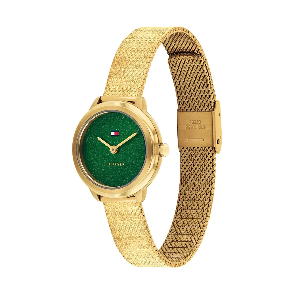 Orologio Tommy Hilfiger da donna, extra small, con quadrante verde smeraldo, 26mm - 1782812