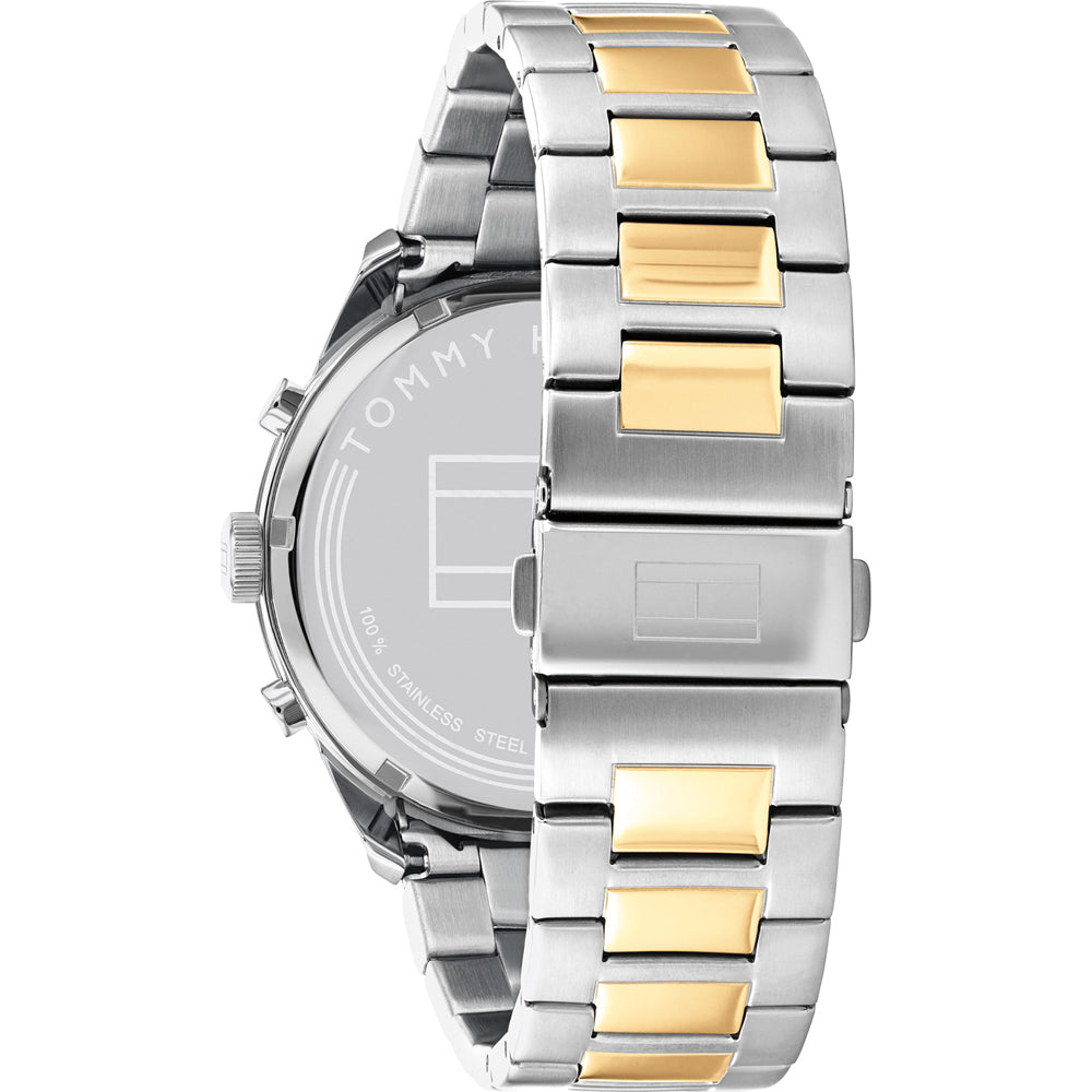 Orologio Tommy Hilfiger cronografo, bicolor e quadrante nero, 44mm - 1791944