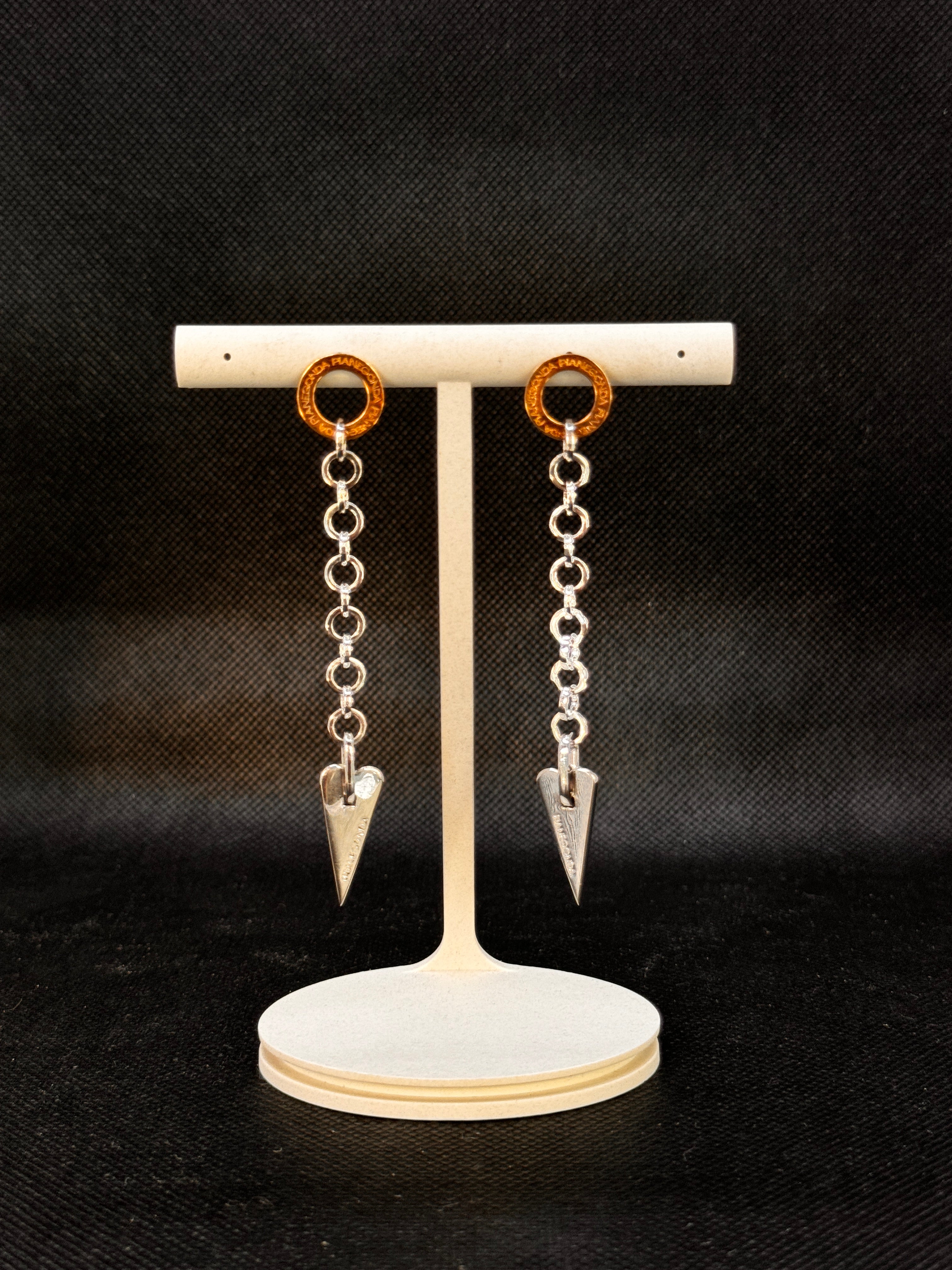 Pianegonda Silber-Ohrhänger, Gold Charm Kollektion – OA050404