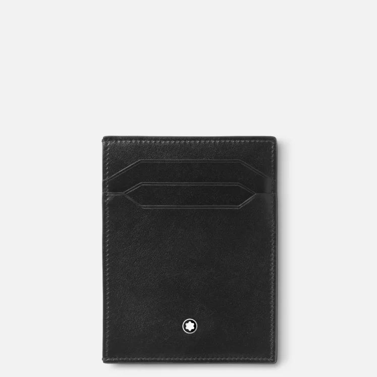 Porta carte Montblanc verticale, 4 scomparti, con porta documento d’identità, COLORE NERO - 198328
