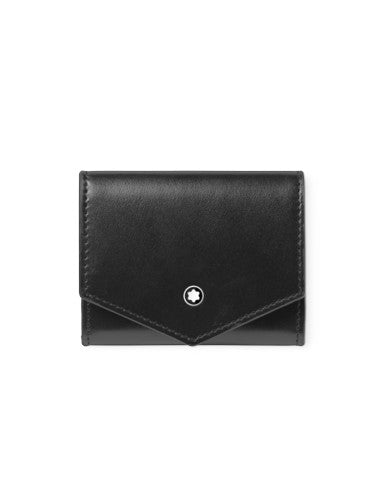 Montblanc Meisterstuck Kleine Geldbörse aus schwarzem Leder – 198332