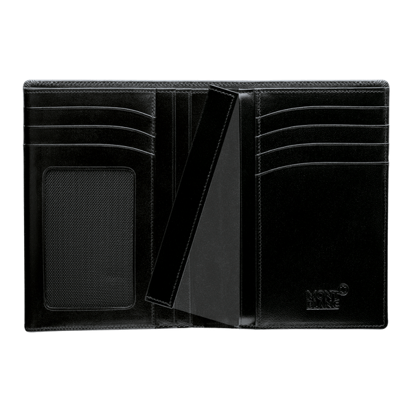 Montblanc Meisterstuck Portafoglio nero verticale 7 scomparti, ID holder - 198380