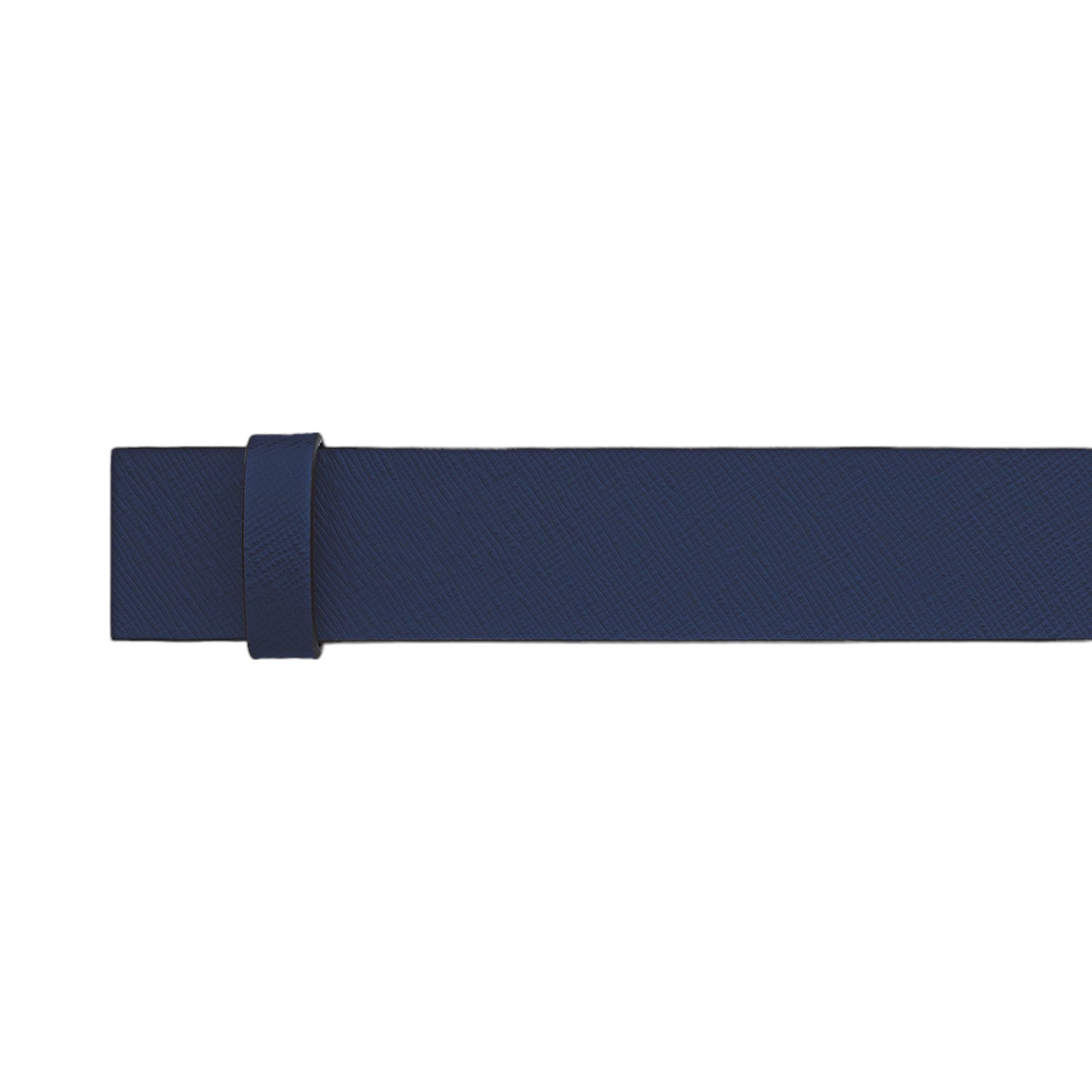 35 mm Wendearmband aus nachtblauem/schwarzem Saffiano-Leder – 198677