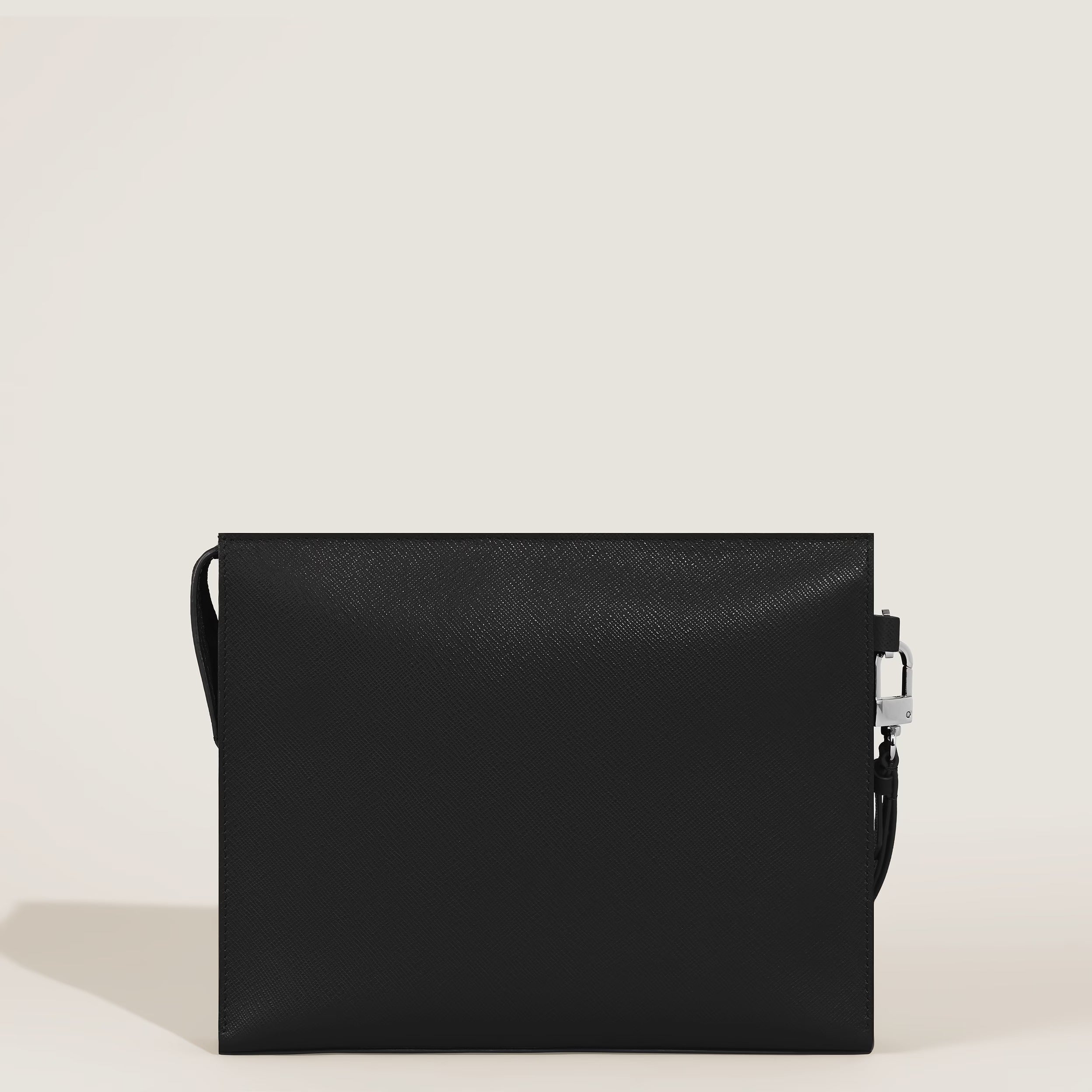 Pochette Montblanc in Pelle Sartorial, colore nero - 198860