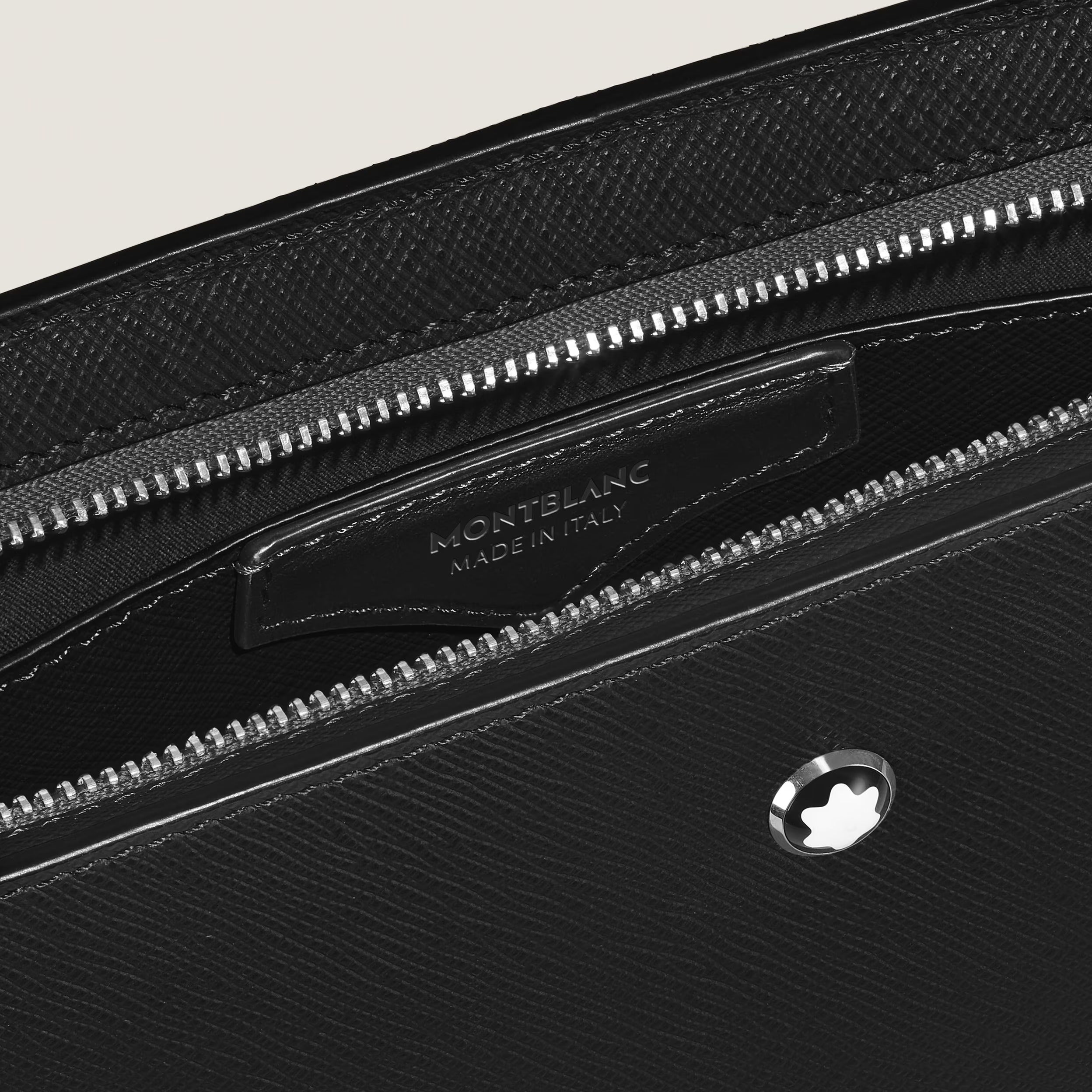 Pochette Montblanc in Pelle Sartorial, colore nero - 198860
