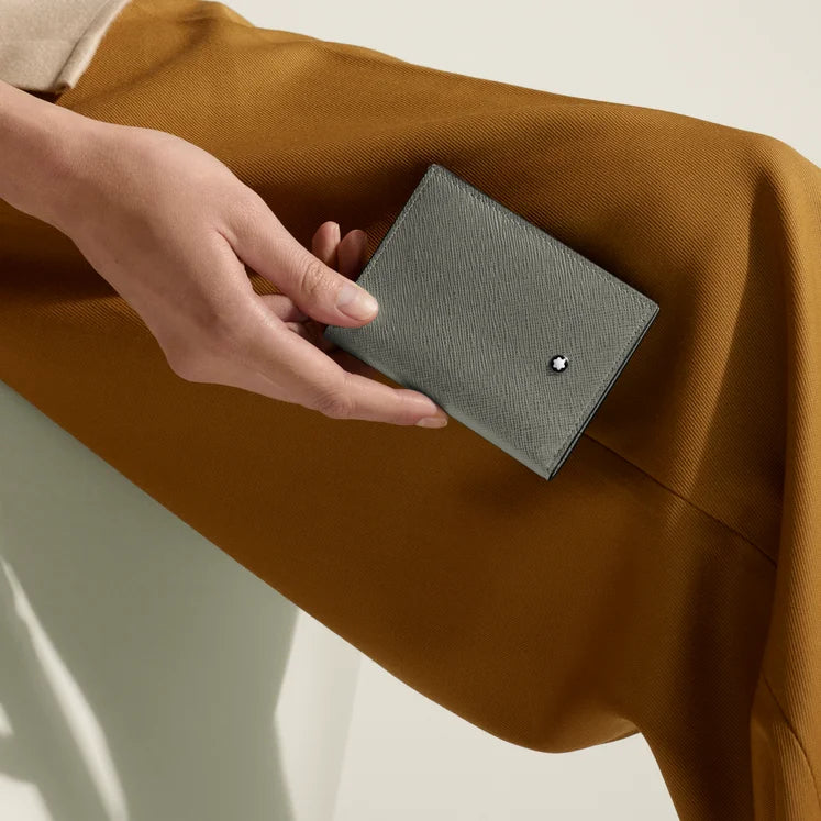 Sartorial 4-compartment mini Montblanc wallet, grey - 199374