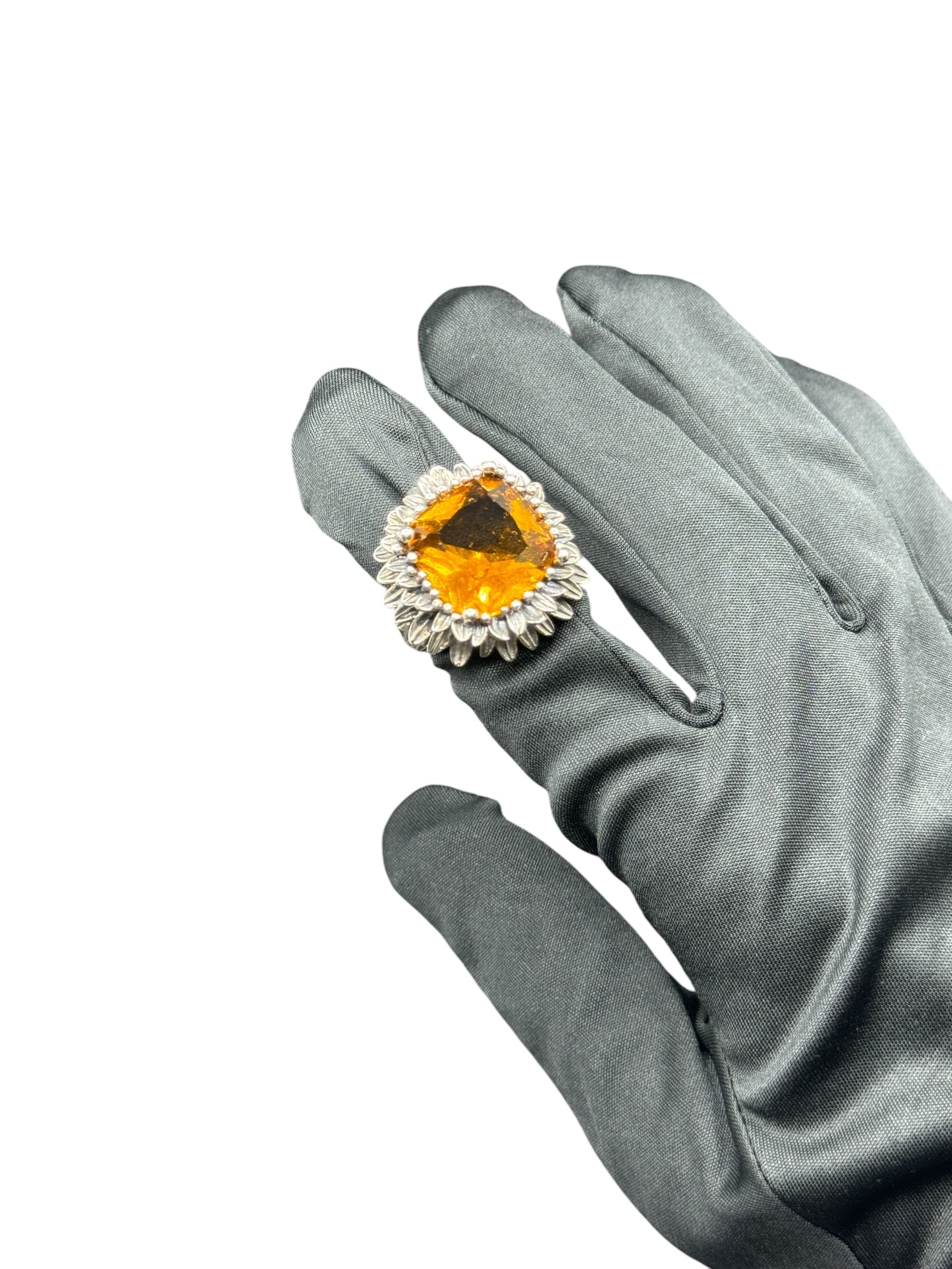 Labriola Silberring mit gelbem Citrinquarz – 2221