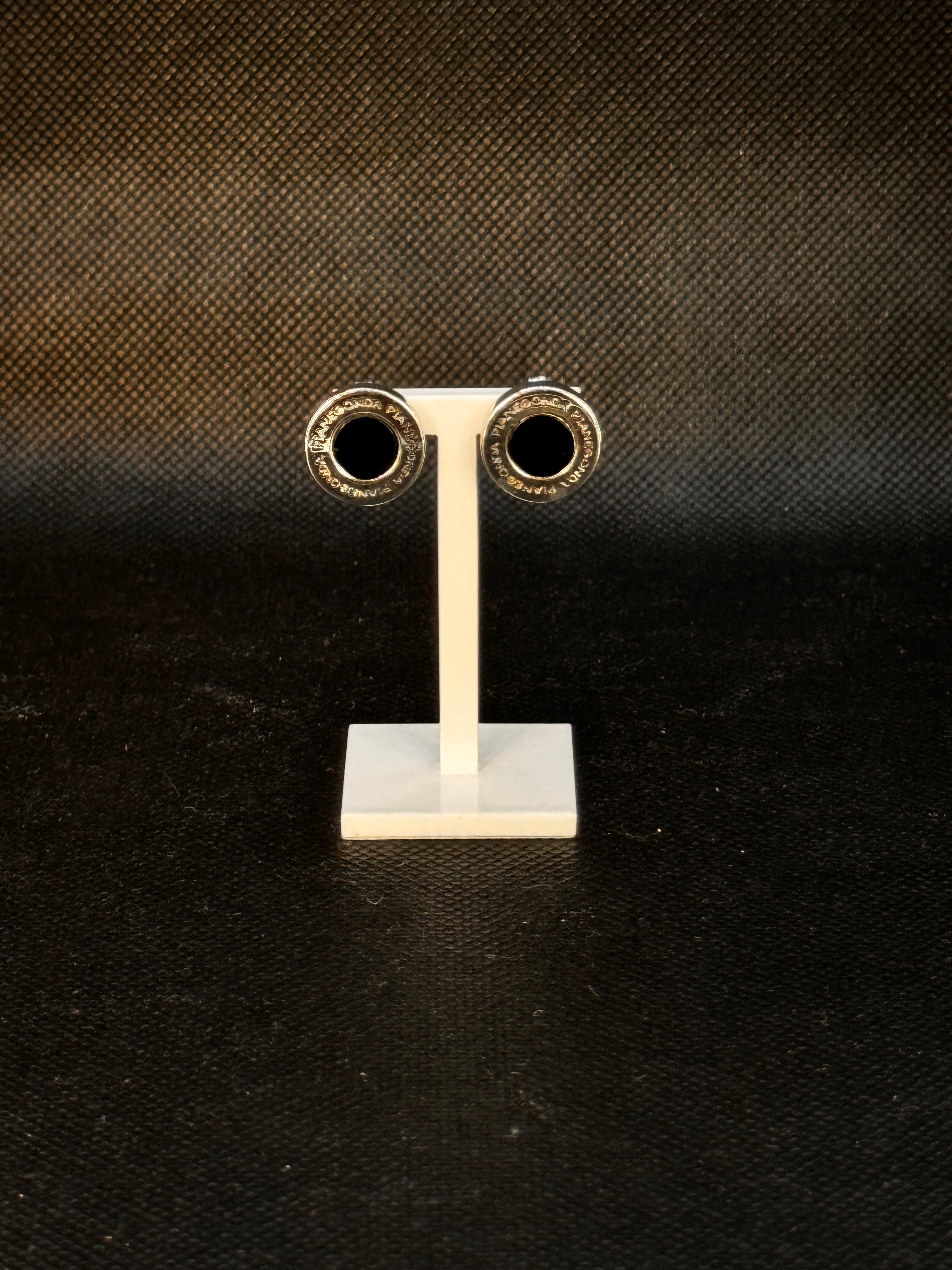 Pianegonda Silber Creolen mit schwarzem Onyx – OA010342