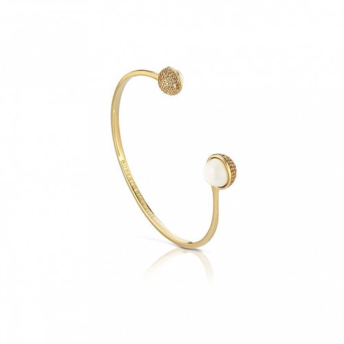 Bracciale da donna bangle in argento dorato e zirconi - PA102G