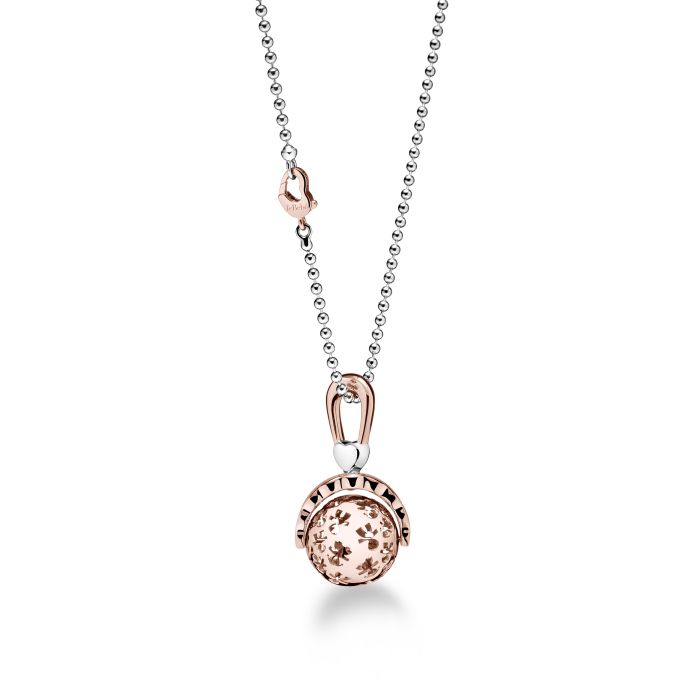THE RATTLES - SUONAMORE ANHÄNGER AUS ROSÉGOLD-PLATTIERTEM SILBER UND DIAMANT - SNM007