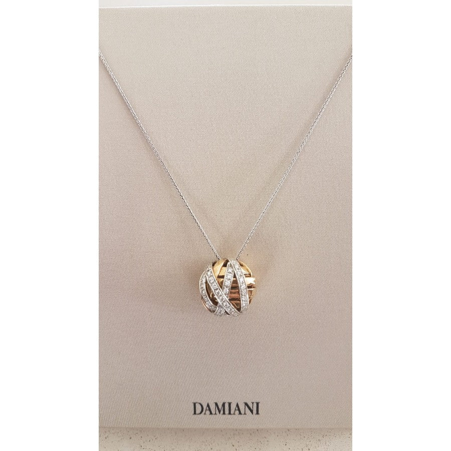 Damiani-Halskette aus 18 Karat Weißgold, Roségold und Diamanten – 20028406