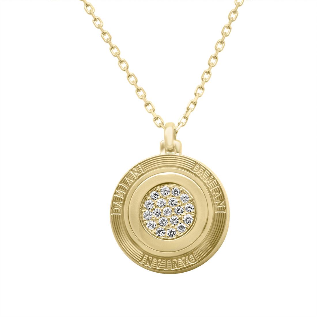 Damiani 18 Karat Gelbgold-Halsband mit Diamanten – 20029127