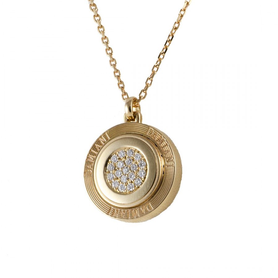 Damiani 18 Karat Gelbgold-Halsband mit Diamanten – 20029127