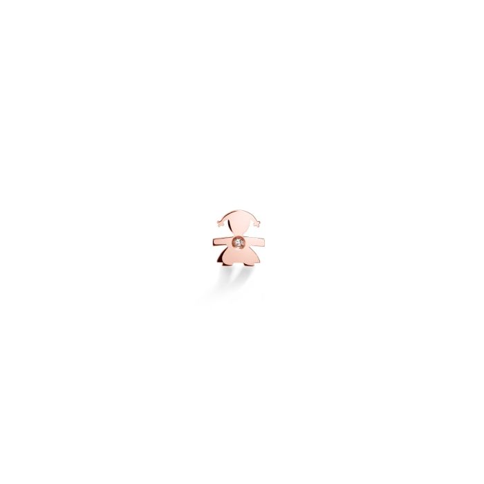LE BRICIOLE – ROSÉGOLD- UND DIAMANT-OHRRINGE FÜR MÄDCHEN – LBB330