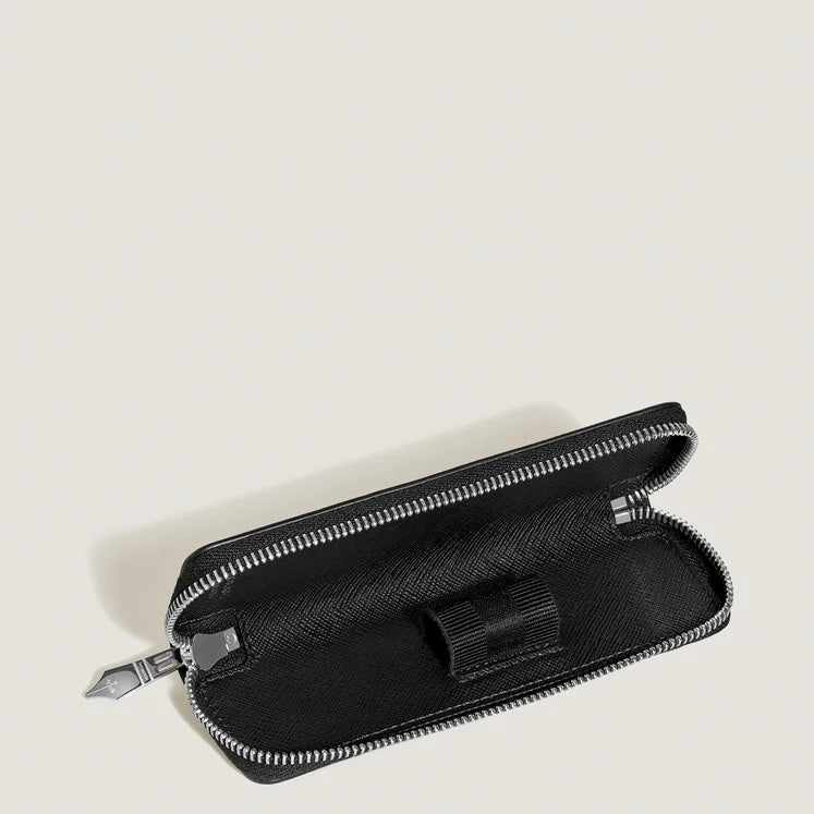 Astuccio Montblanc con cerniera per 1 strumento da scrittura Sartorial, colore nero - 220368