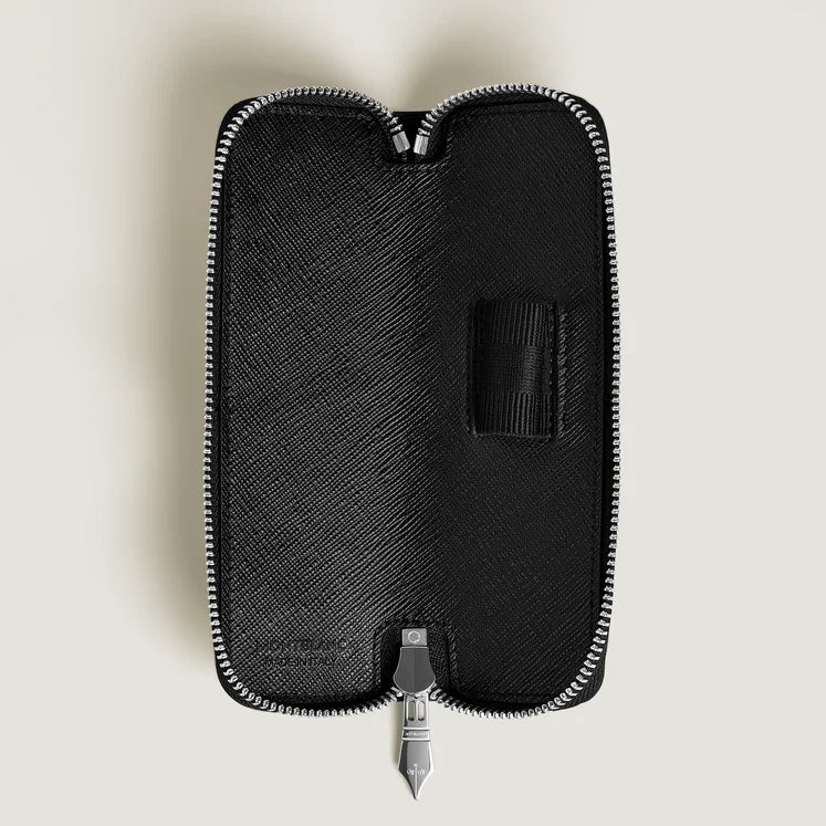 Astuccio Montblanc con cerniera per 1 strumento da scrittura Sartorial, colore nero - 220368